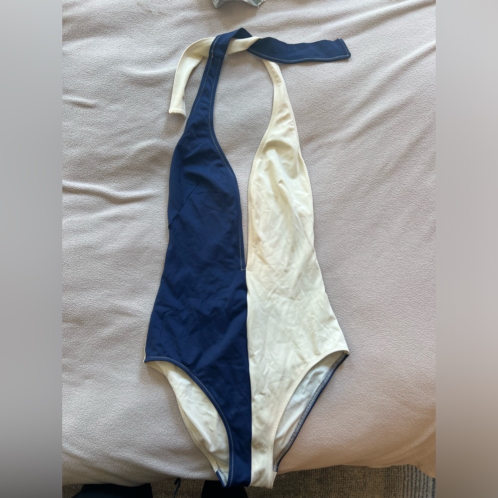 Solid & Striped deep v one piece